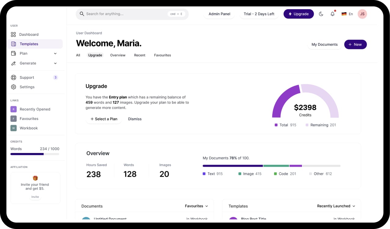 City Buzz AI Dashboard Mockup